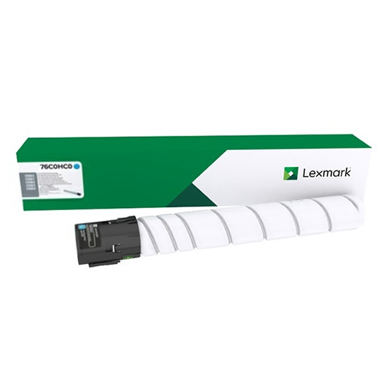 Lexmark 76C0HC0 cyan toner hög kapacitet (original) 76C0HC0 037822 - 1