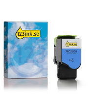 Lexmark 78C2UC0 cyan toner extremt hög kapacitet (varumärket 123ink)