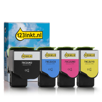 Lexmark 78C2UK0/C0/M0/Y0 toner 4-pack (varumärket 123ink) 131986