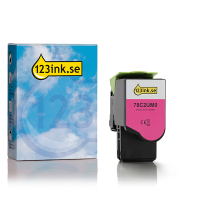 Lexmark 78C2UM0 magenta toner extremt hög kapacitet (varumärket 123ink)