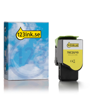 Lexmark 78C2UY0 gul toner extremt hög kapacitet (varumärket 123ink)