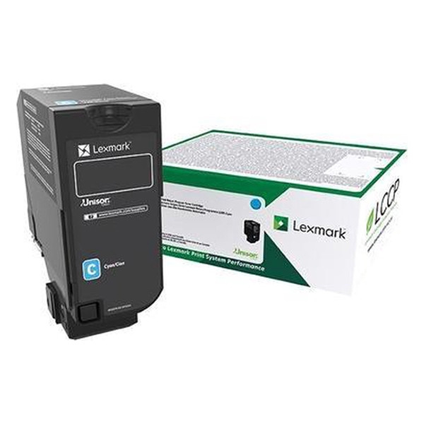 Lexmark 78C2XC0 cyan toner extra hög kapacitet (original) 78C2XC0 037886 - 1