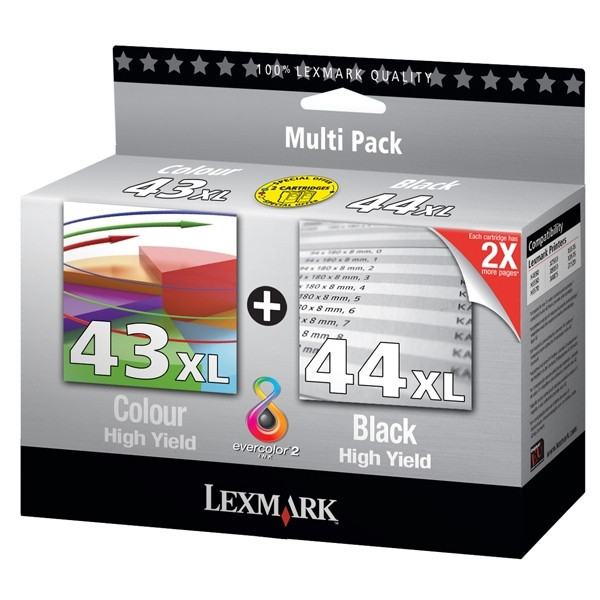 Lexmark 80D2966 (#43XL/#44XL) 2-pack (original) 040328 - 1