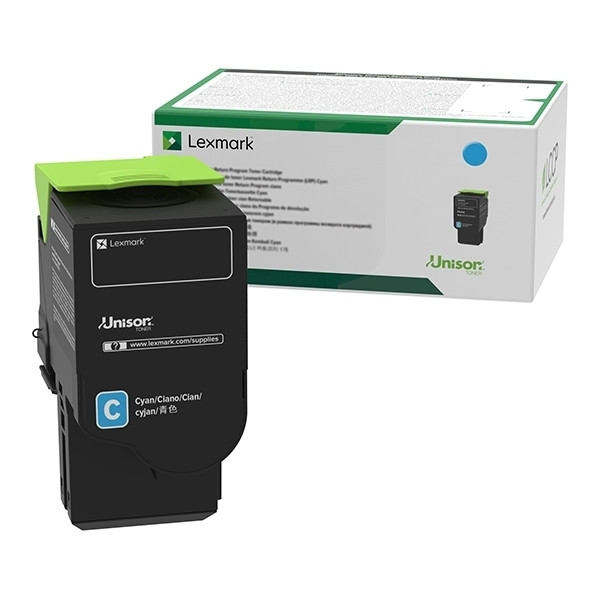 Lexmark C242XC0 cyan toner extra hög kapacitet (original) C242XC0 037958 - 1