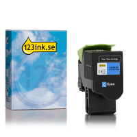 Lexmark C242XC0 cyan toner extra hög kapacitet (varumärket 123ink)