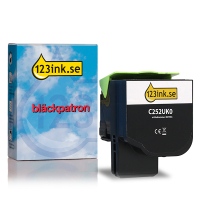 Lexmark C252UK0 svart toner extremt hög kapacitet (varumärket 123ink)