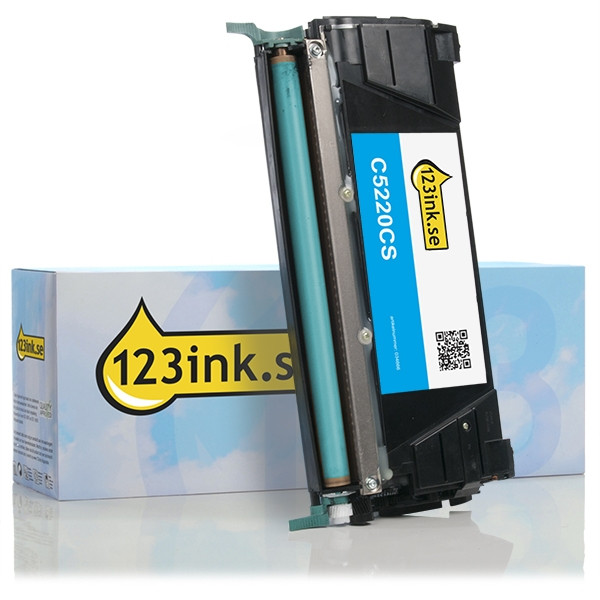 Lexmark C5220CS cyan toner (varumärket 123ink) C5220CSC 034666 - 1