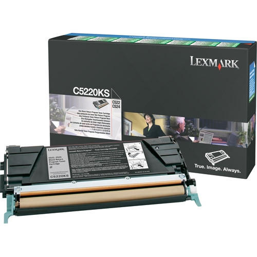 Lexmark C5220KS svart toner (original) C5220KS 034660 - 1