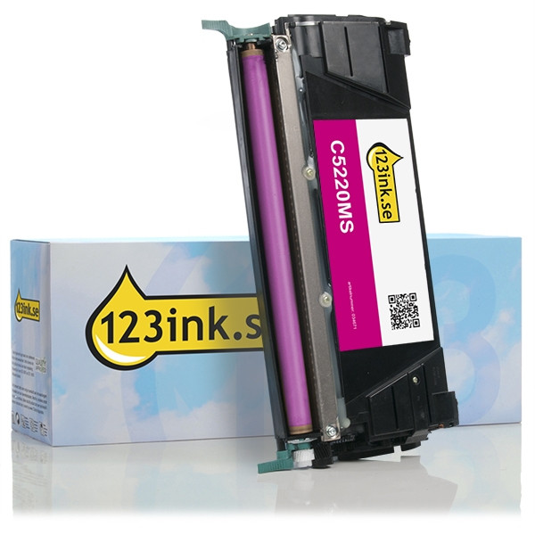 Lexmark C5220MS magenta toner (varumärket 123ink) C5220MSC 034671 - 1