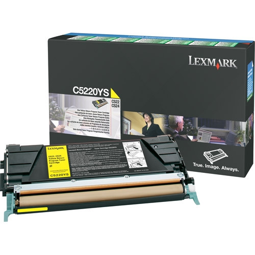 Lexmark C5220YS gul toner (original) C5220YS 034680 - 1