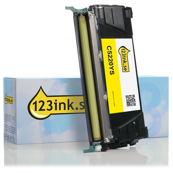 Lexmark C5220YS gul toner (varumärket 123ink) C5220YSC 034681 - 1