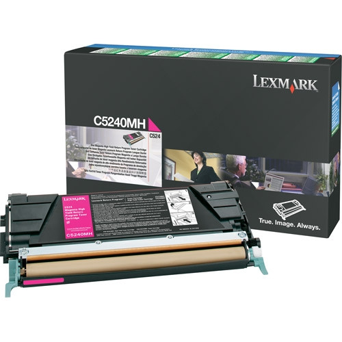 Lexmark C5240MH magenta toner hög kapacitet (original) C5240MH 034695 - 1