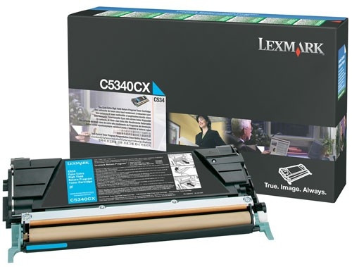 Lexmark C5340CX cyan toner extra hög kapacitet (original) C5340CX 034920 - 1