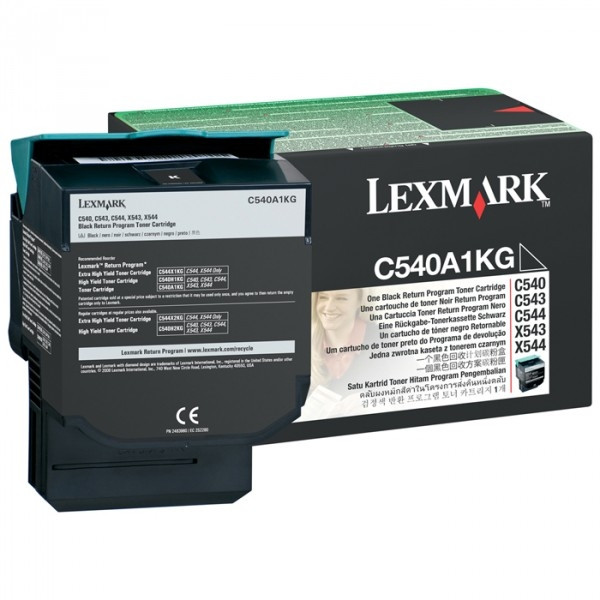 Lexmark C540A1KG svart toner (original) C540A1KG 037024 - 1