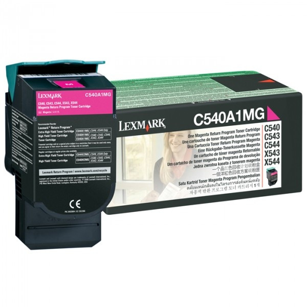 Lexmark C540A1MG magenta toner (original) C540A1MG 037028 - 1