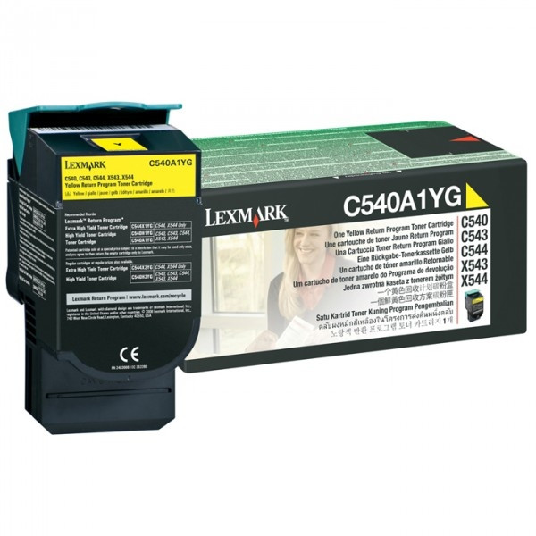 Lexmark C540A1YG gul toner (original) C540A1YG 037030 - 1