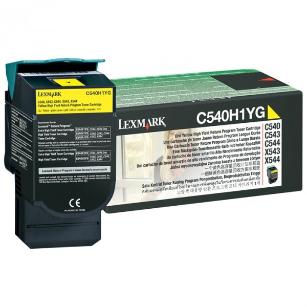 Lexmark C540H1YG gul toner hög kapacitet (original) C540H1YG 037022 - 1