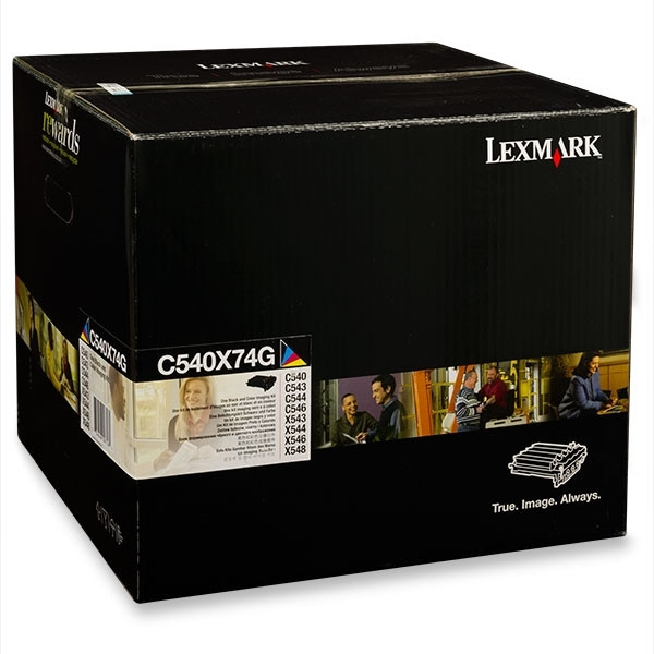 Lexmark C540X74G svart och färg imaging unit (original) C540X74G 037036 - 1
