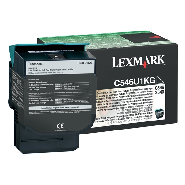 Lexmark C546U1KG svart toner extra hög kapacitet (original) C546U1KG 037096 - 1