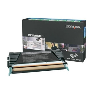 Lexmark C734A1KG svart toner (original) C734A1KG 037068 - 1