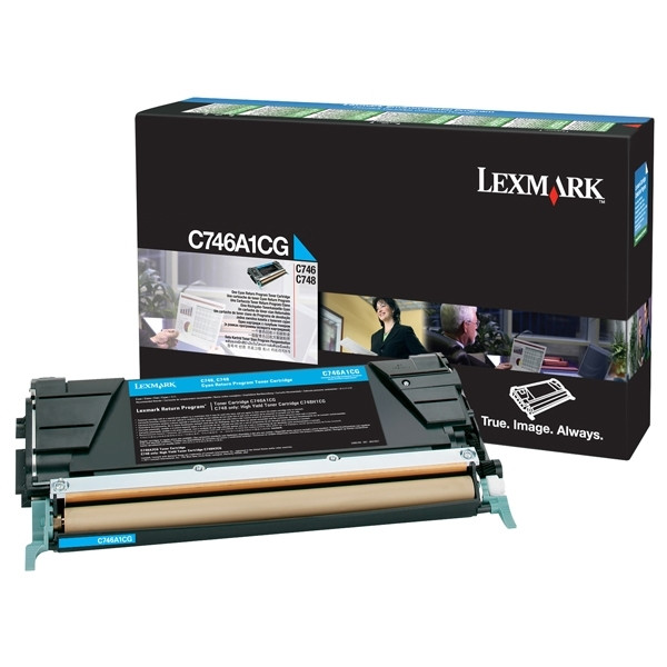 Lexmark C746A1CG cyan toner (original) C746A1CG 037208 - 1