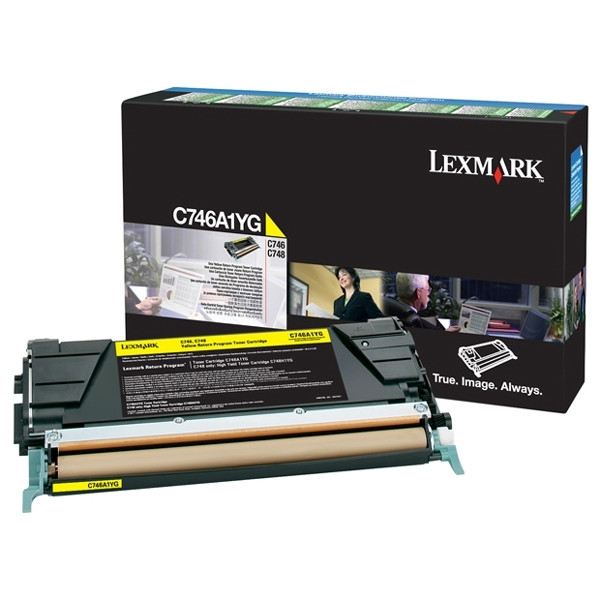 Lexmark C746A1YG gul toner (original) C746A1YG 037212 - 1