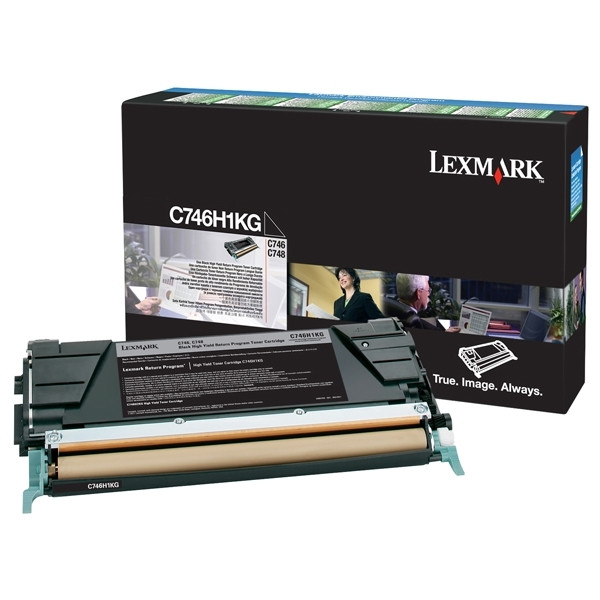 Lexmark C746H1KG svart toner (original) C746H1KG 037200 - 1