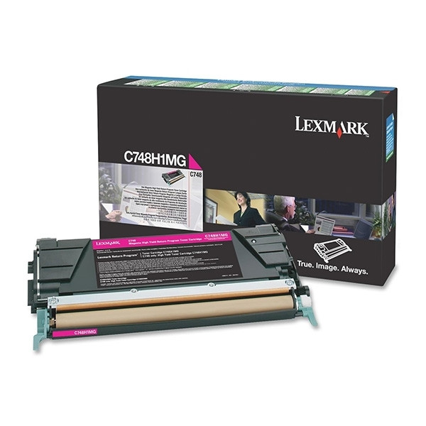 Lexmark C748H1MG magenta toner hög kapacitet (original) C748H1MG 037204 - 1