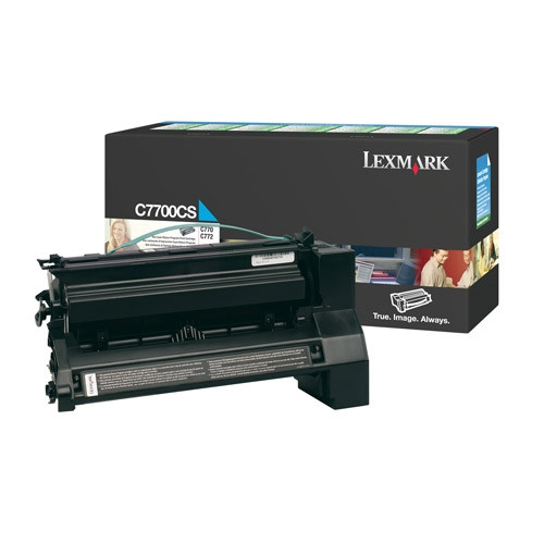 Lexmark C7700CS cyan toner (original) C7700CS 034855 - 1