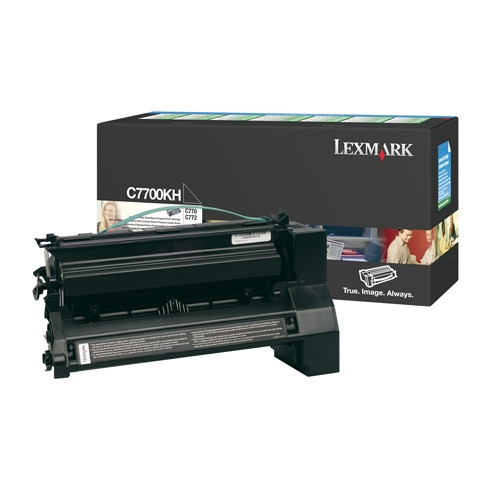 Lexmark C7700KH svart toner hög kapacitet (original) C7700KH 034870 - 1