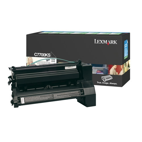 Lexmark C7700KS svart toner (original) C7700KS 034850 - 1