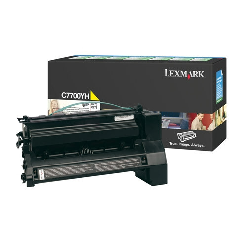 Lexmark C7700YH gul toner hög kapacitet (original) C7700YH 034885 - 1