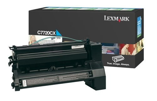 Lexmark C7720CX cyan toner extra hög kapacitet (original) C7720CX 034960 - 1