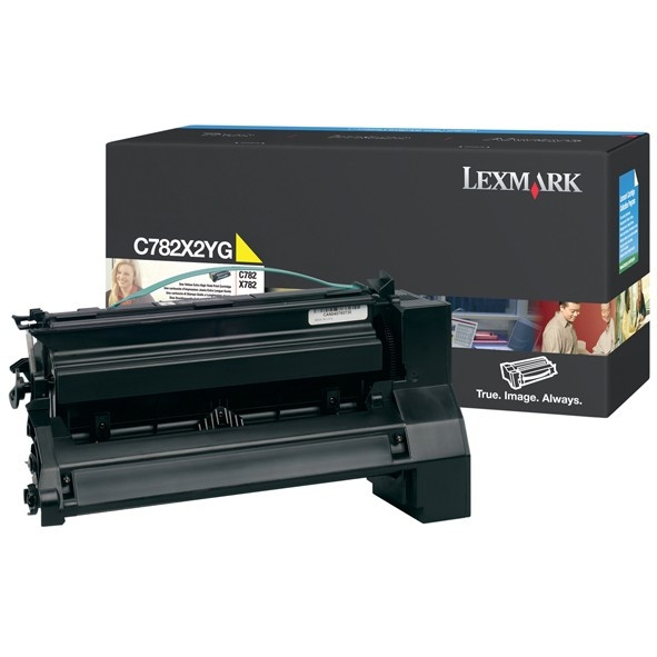 Lexmark C782X1YG gul toner hög kapacitet (original) C782X1YG 033936 - 1