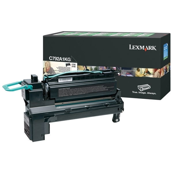 Lexmark C792A1KG svart toner (original) C792A1KG 037146 - 1