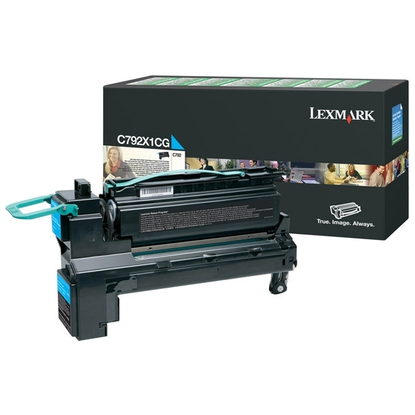 Lexmark C792X1CG cyan toner hög kapacitet (original) C792X1CG 037156 - 1