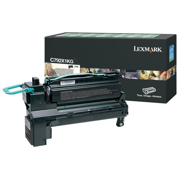 Lexmark C792X1KG svart toner hög kapacitet (original) C792X1KG 037154 - 1