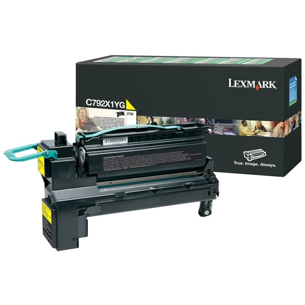 Lexmark C792X1YG gul toner hög kapacitet (original) C792X1YG 037160 - 1