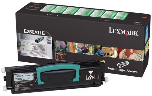 Lexmark E250A11E svart toner (original) E250A11E 034890 - 1