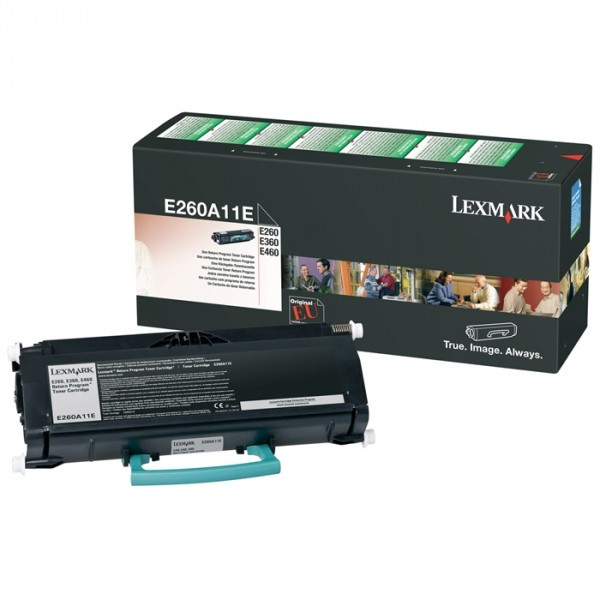 Lexmark E260A11E svart toner (original) E260A11E 037000 - 1