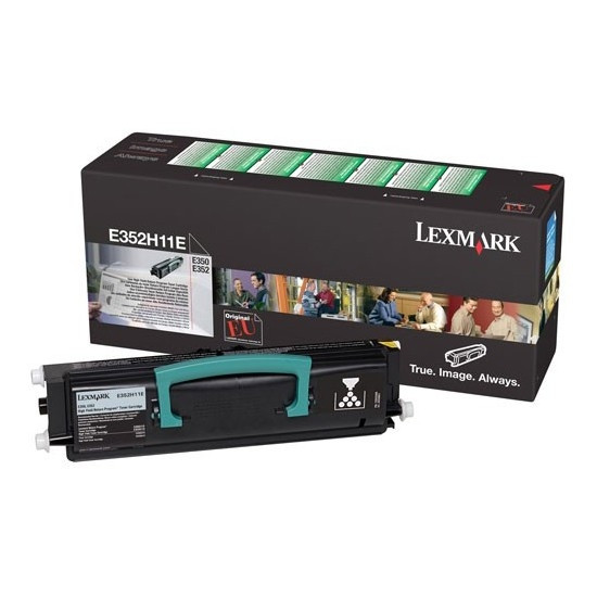 Lexmark E352H11E svart toner (original) E352H11E 034895 - 1