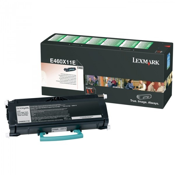 Lexmark E460X11E svart toner extra hög kapacitet (original) E460X11E 037004 - 1