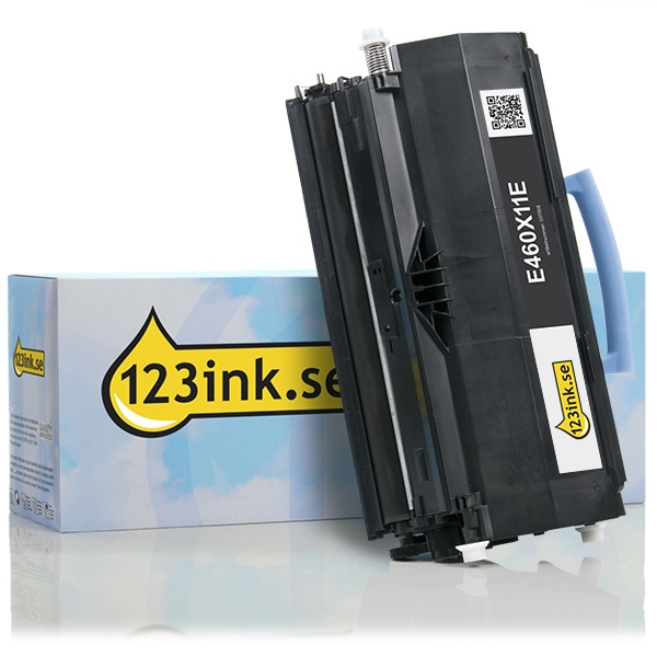 Lexmark E460X11E svart toner extra hög kapacitet (varumärket 123ink) E460X11EC 037005 - 1