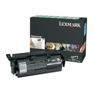 Lexmark T654X04E  svart toner för etiketter hög kapacitet (original) T654X04E 037046 - 1