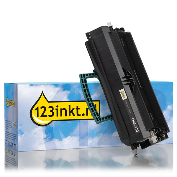 Lexmark X203A11G svart toner (varumärket 123ink) 037093 - 1