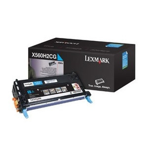 Lexmark X560H2CG cyan toner hög kapacitet (original) X560H2CG 034980 - 1