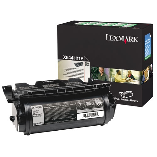 Lexmark X644H11E svart toner hög kapacitet (original) X644H11E 034755 - 1