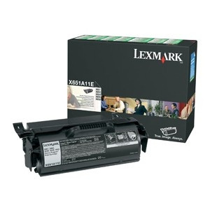 Lexmark X651A11E svart toner (original) X651A11E 037048 - 1