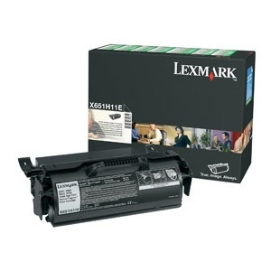 Lexmark X651H11E svart toner hög kapacitet (original) X651H11E 037050 - 1