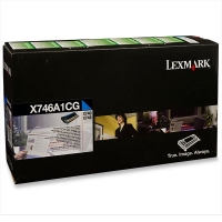 Lexmark X746A1CG cyan toner (original) X746A1CG 037222